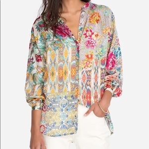 JOHNNY WAS Silk Blouse